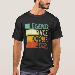 Geboren op 10e verjaardag 10 jaar Legende sinds ok T-shirt