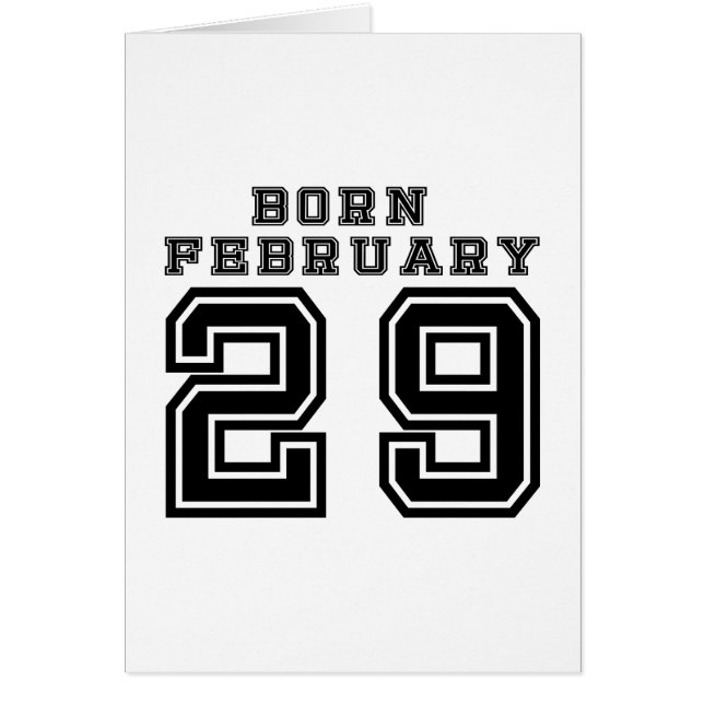 Geboren op 29 februari (Voorkant)