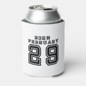 Geboren op 29 februari blikjeskoeler (Blikje Achterkant)