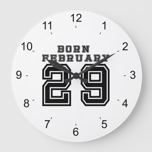 Geboren op 29 februari grote klok (Voorkant)