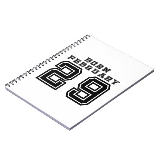 Geboren op 29 februari notitieboek (Linkerzijde)