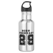 Geboren op 29 februari waterfles (Voorkant)