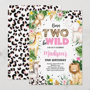 Geboren op 2 september 2002 in Wild Leopard Print  Kaart
