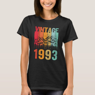 Geboren op 30e dag Mannen Vintage 1993 30 jaar oud T-shirt