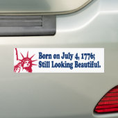 Geboren op 4 juli 1776, Bumpersticker 1776 (Op auto)