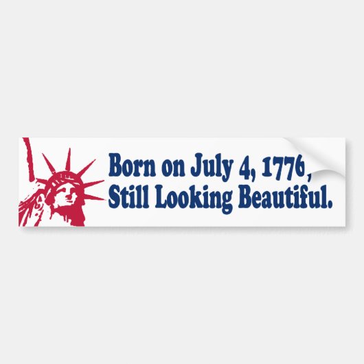Geboren op 4 juli 1776, Bumpersticker 1776 (Voorkant)