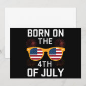 Geboren op 4 juli 2010 Zonnebrillen Verenigde Stat Kaart (Voorkant / Achterkant)