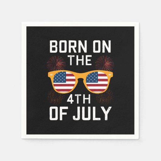Geboren op 4 juli 2010 Zonnebrillen Verenigde Stat Servet (Voorkant)