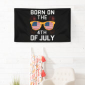 Geboren op 4 juli 2010 Zonnebrillen Verenigde Stat Spandoek (Insitu)