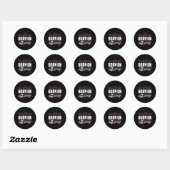 Geboren op 4 juli jl. ronde sticker (Vel)