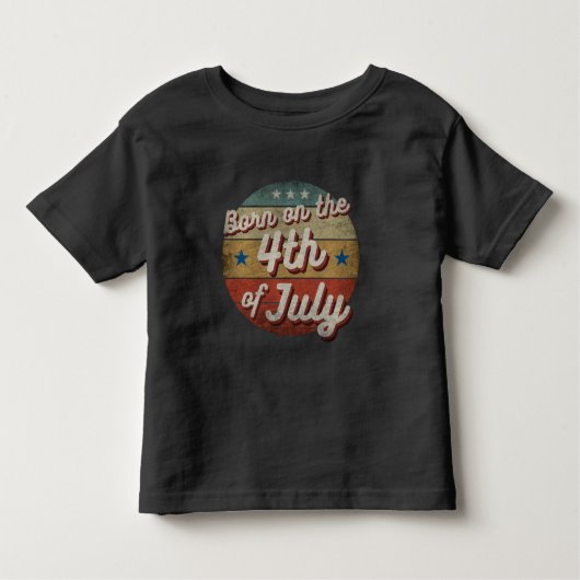 GEBOREN OP 4 JULI KINDER SHIRTS (Voorkant)