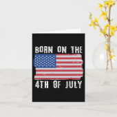 Geboren op 4 juli Onafhankelijkheidsdag Kaart (Gele Bloem)