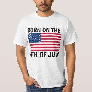 GEBOREN OP 4 juli PATRIOTISCHE T-Shirts