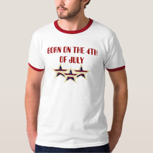 GEBOREN OP 4 JULI T-SHIRT