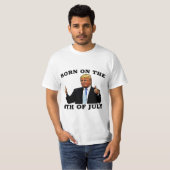 GEBOREN OP 4 JULI T-SHIRTS (Voorkant volledig)