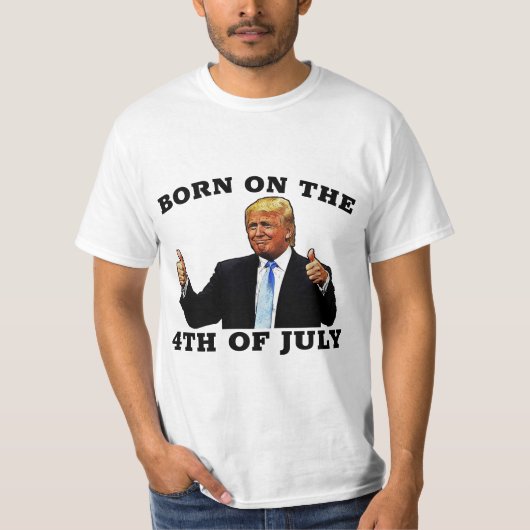 GEBOREN OP 4 JULI T-SHIRTS (Voorkant)