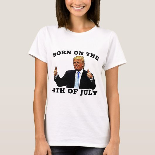 GEBOREN OP 4 JULI T-SHIRTS (Voorkant)