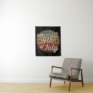 GEBOREN OP 4 JULI WANDKLEED