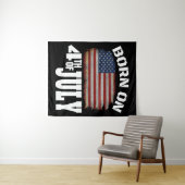 GEBOREN OP 4 JULI WANDKLEED (In Situ (horizontaal))