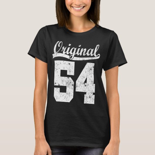 Geboren op 54-jarig shirt (Voorkant)