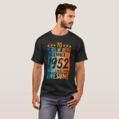 Geboren op 70.12.1952 70 jaar t-shirt (Voorkant volledig)