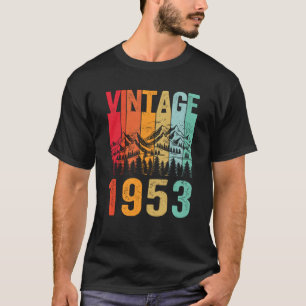 Geboren op 70e dag Mannen Vintage 1953 70 jaar oud T-shirt