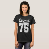 Geboren op 75-jarig shirt (Voorkant volledig)