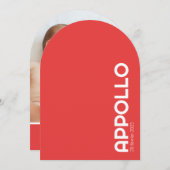 Geboren op APPOLLO II Kaart (Voorkant / Achterkant)