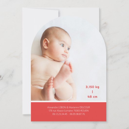 Geboren op APPOLLO II Kaart (Achterkant)