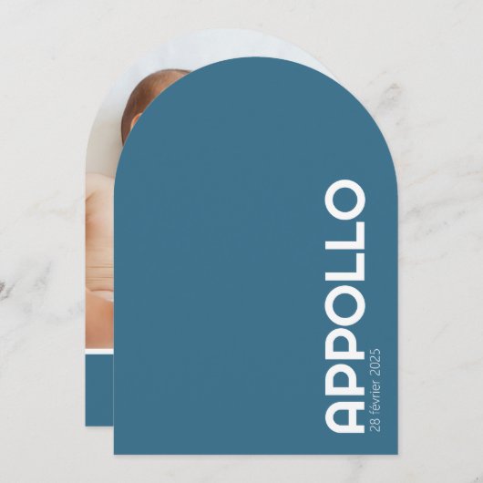 Geboren op APPOLLO III Kaart (Voorkant / Achterkant)