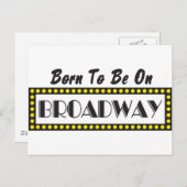 Geboren op Broadway Briefkaart (Voorkant / Achterkant)