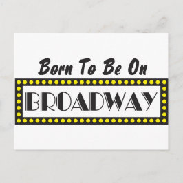 Geboren op Broadway Briefkaart