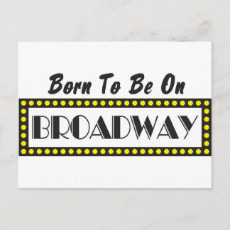 Geboren op Broadway Briefkaart