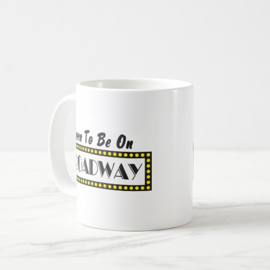 Geboren op Broadway Koffiemok (Voorkant links)