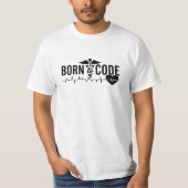 Geboren op Code Medical Coder Programmer ICD Coder T-shirt (Voorkant)