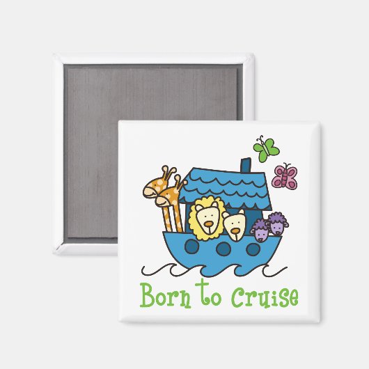 Geboren op cruise magneet (Voorkant / Achterkant)