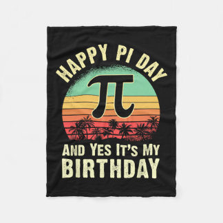 Geboren op dag van geboorte op Pi's Fijne 14 maart Fleece Deken