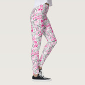 Geboren op Dance Pink/Black ID277 Leggings (Rechts)