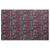 Geboren op Dance Pink/White ID277 Stof (Fat Quarter)