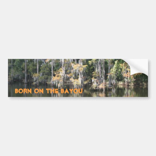 Geboren op de Bayou Bumpersticker (Voorkant)