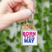 Geboren op deze manier Bi pride Sleutelhanger (Hand)