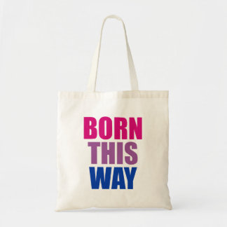 Geboren op deze manier Biseksuele Bi trots LGBTQ Tote Bag
