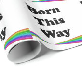 Geboren op deze manier cadeaupapier (Rol Hoek)