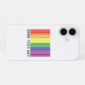 Geboren op deze manier iPhone 16 hoesje (Achterkant horizontaal)