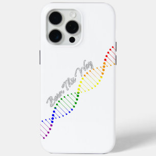 Geboren op deze manier LGBTQ trots op DNA Regenboo iPhone 15 Pro Max Hoesje