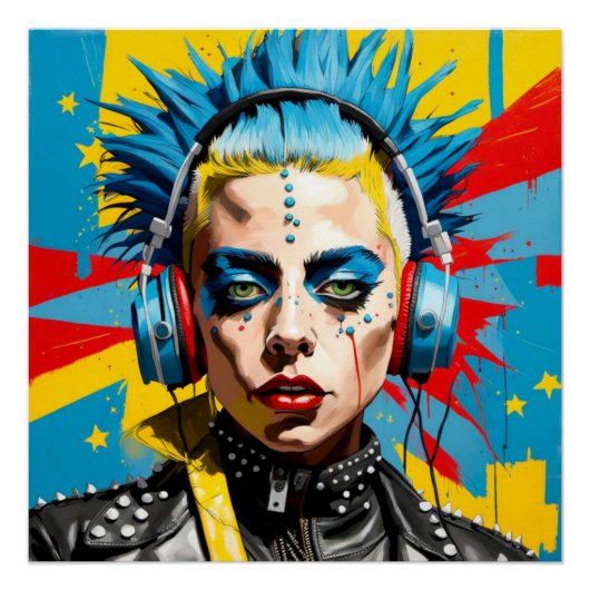 GEBOREN OP DEZE MANIER-PUNK ROCKS 5 PERFECT POSTER (Voorkant)