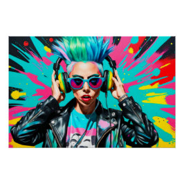 GEBOREN OP DEZE MANIER-PUNK ROTSEN PERFECT POSTER