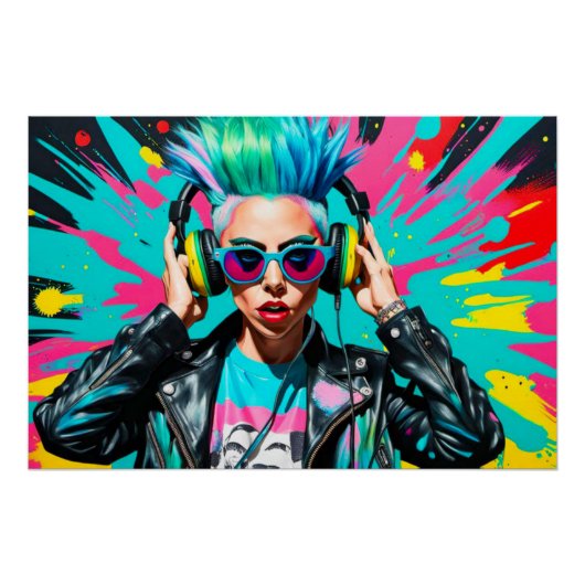 GEBOREN OP DEZE MANIER-PUNK ROTSEN PERFECT POSTER (Voorkant)