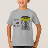 Geboren op Disc Golf jeugdt-shirt T-shirt (Voorkant)