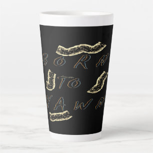 Geboren op eigen Gothic Type design dat fijn is Latte Mok